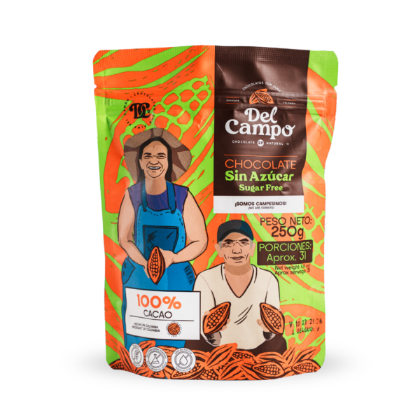 Chocolate para bebida sin azúcar 100%